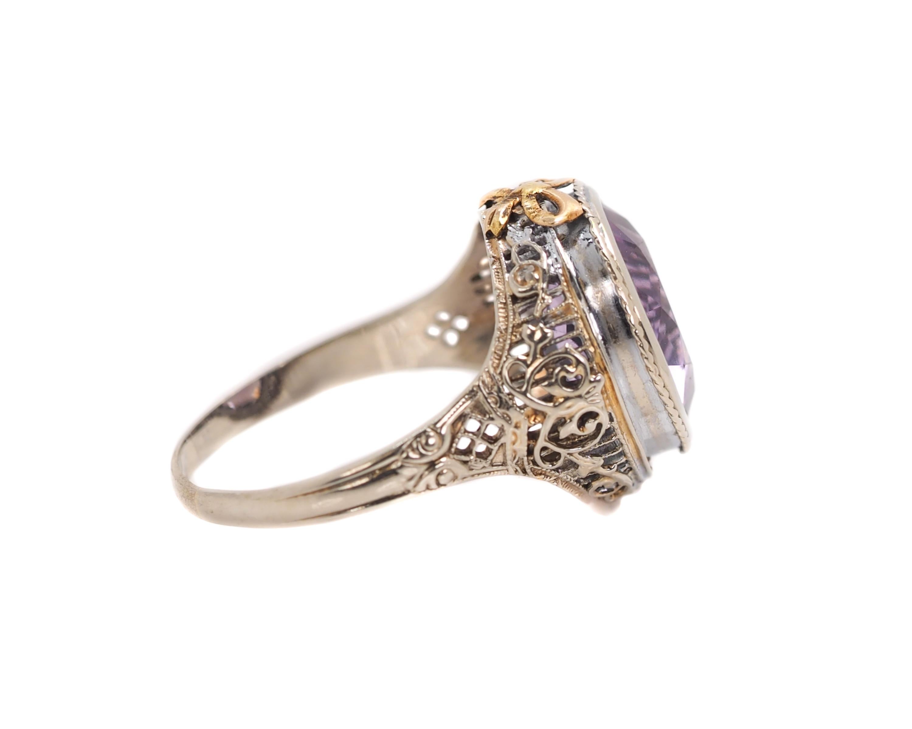 3 carat amethyst ring