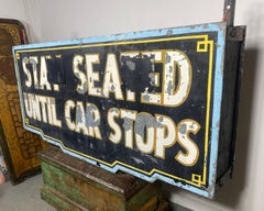 1930s / 40s Amusement Park Ride Neon "BUG" 72" X 38" double sided, , ART DECO