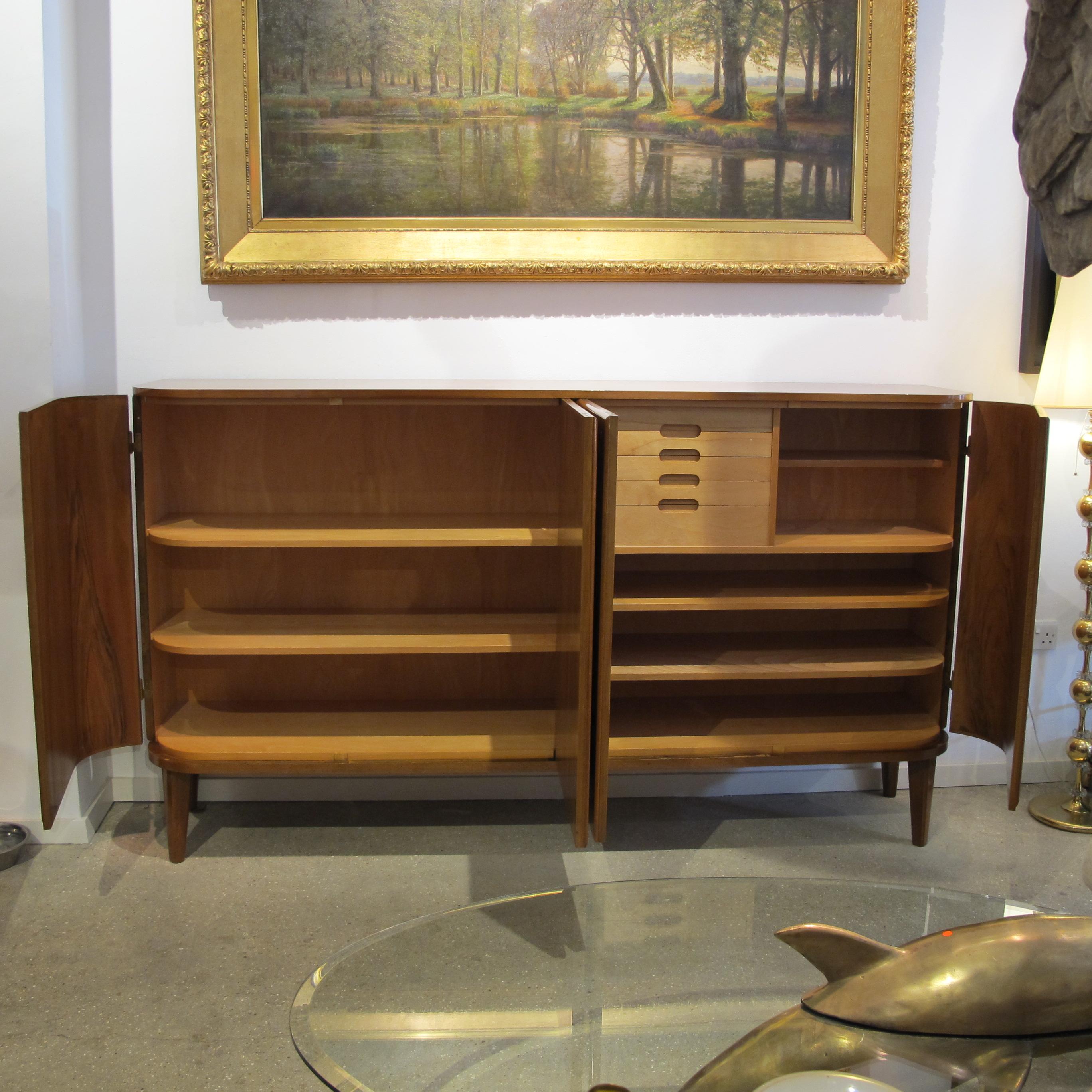 1930s/40s Art Deco Rare Sideboard with Curved edges by Carl Axel Acking  3