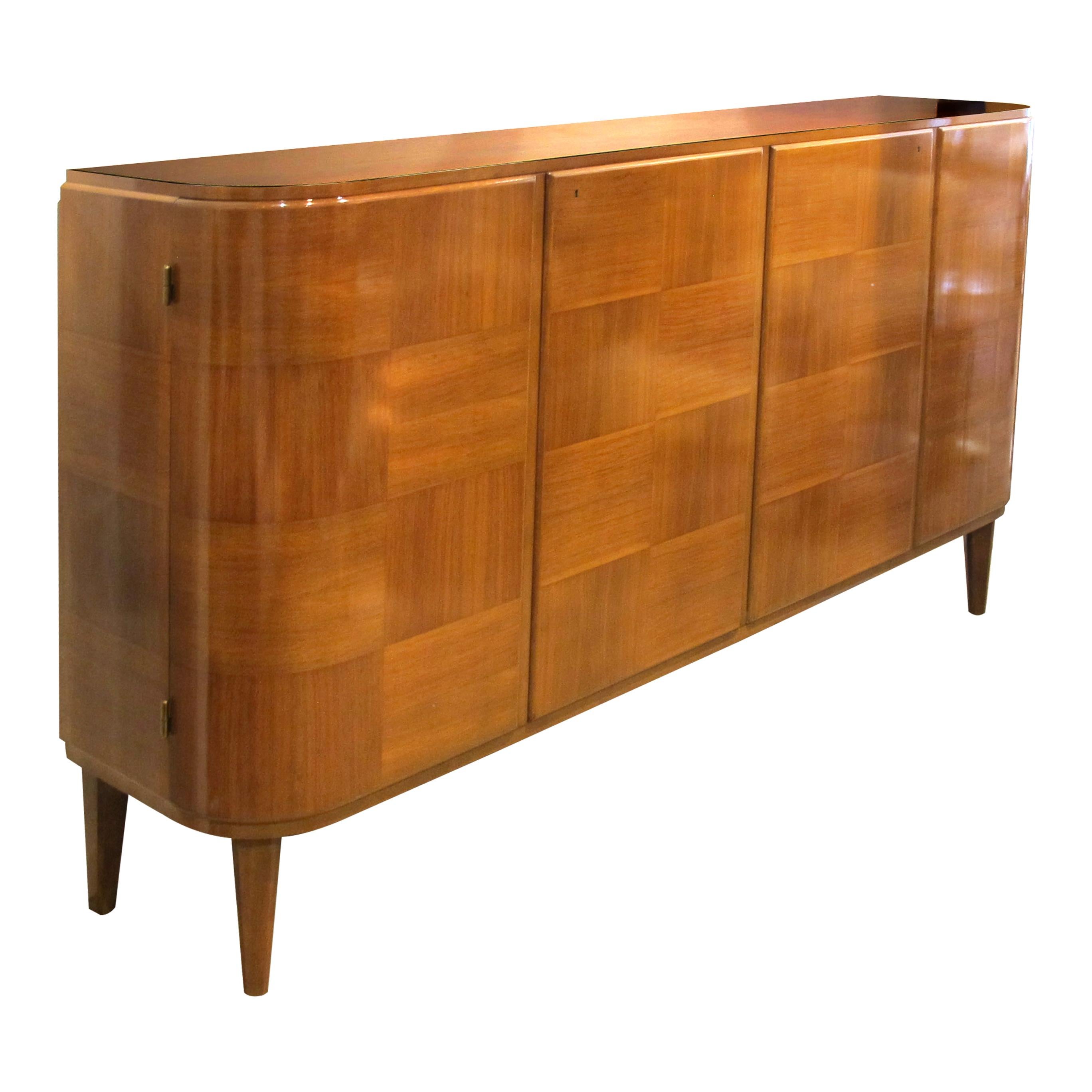 Measuring generously in both height and length, this sideboard offers ample storage space for your cherished belongings. The distinct sections and drawers thoughtfully incorporated into its design provide practicality without compromising on