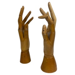 1930s/ 1940s Articulated Wooden Hands, Artist Model, Drawing Tool, Belgium