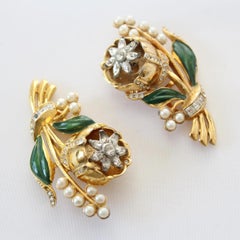 1930s / 40s Coro Doublette Tremblant Brooch