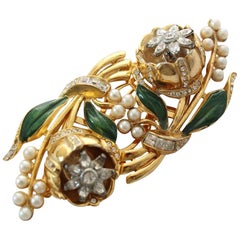 1930s / 40s Coro Doublette Tremblant Brooch