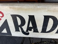 1930's / 40's Hand Painted " RADIO SERVICE" SHOP/STORE  sIGN..