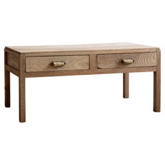 1930s-40s Japanese wabi sabi low writing desk, coffee table, organic japandi