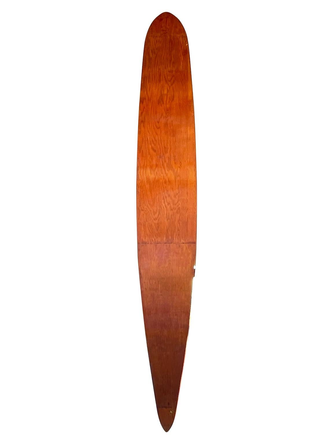 American 1930s-40s Tom Blake Hollow Wooden Surfboard Kookbox