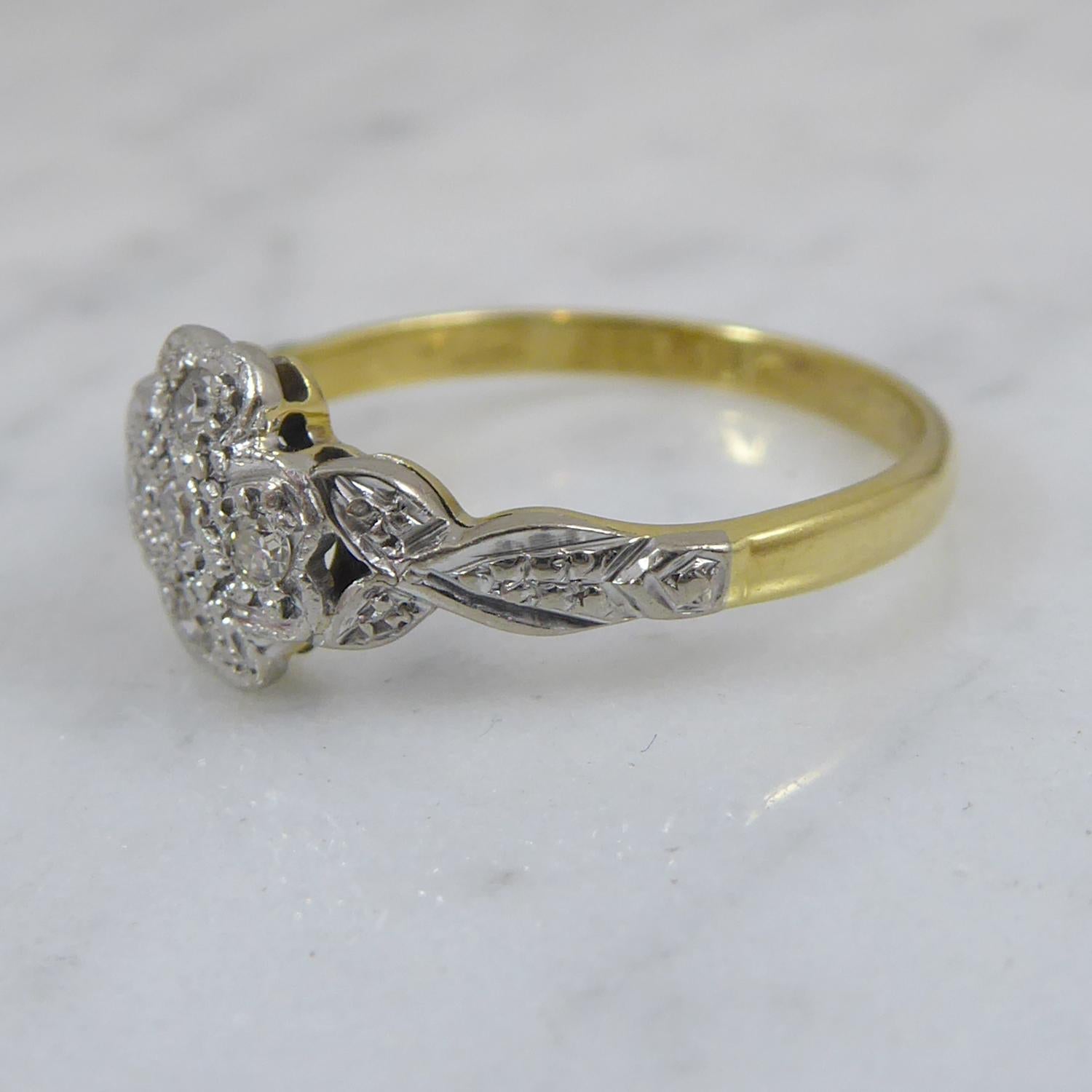 18ct plat ring