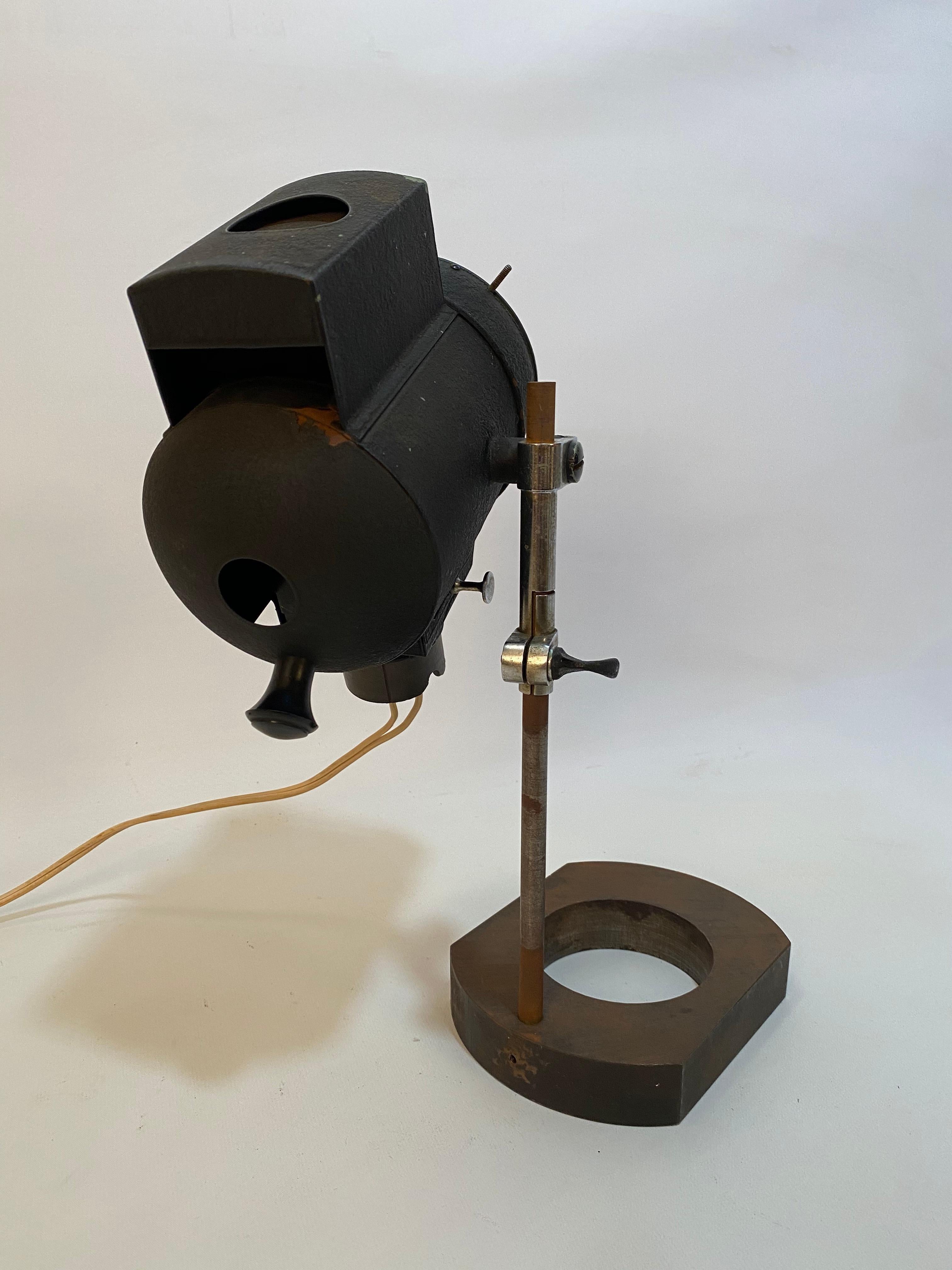 Industrial 1930s Adjustable Spot Light Task Lamp