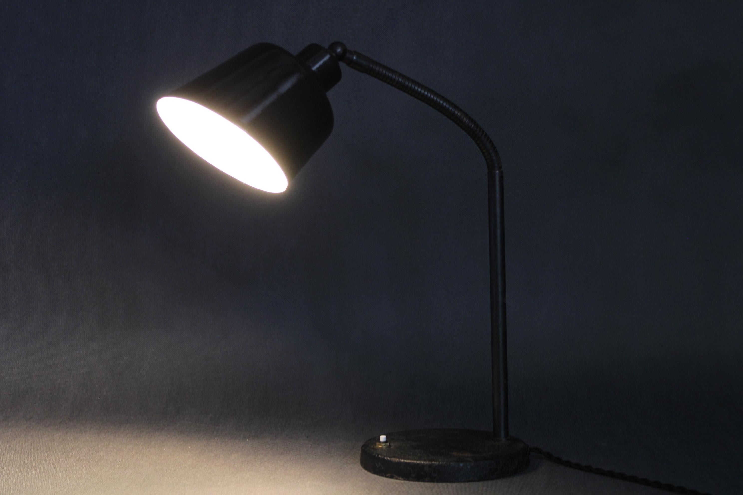 Lampada da tavolo regolabile degli anni '30, Cecoslovacchia in vendita 5