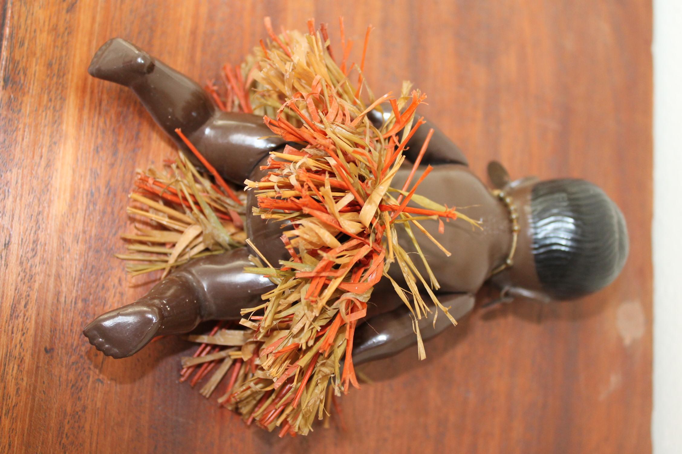 Synthetic 1930s Afro, American Celluloid Doll, Cellba Germany, DRP Germany 18 1/2 For Sale