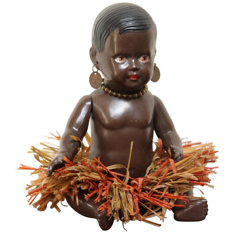 Poupée En Celluloïd Afro Américain Des Années 1930, Cellba Allemagne Drp Allemagne 18 1 2