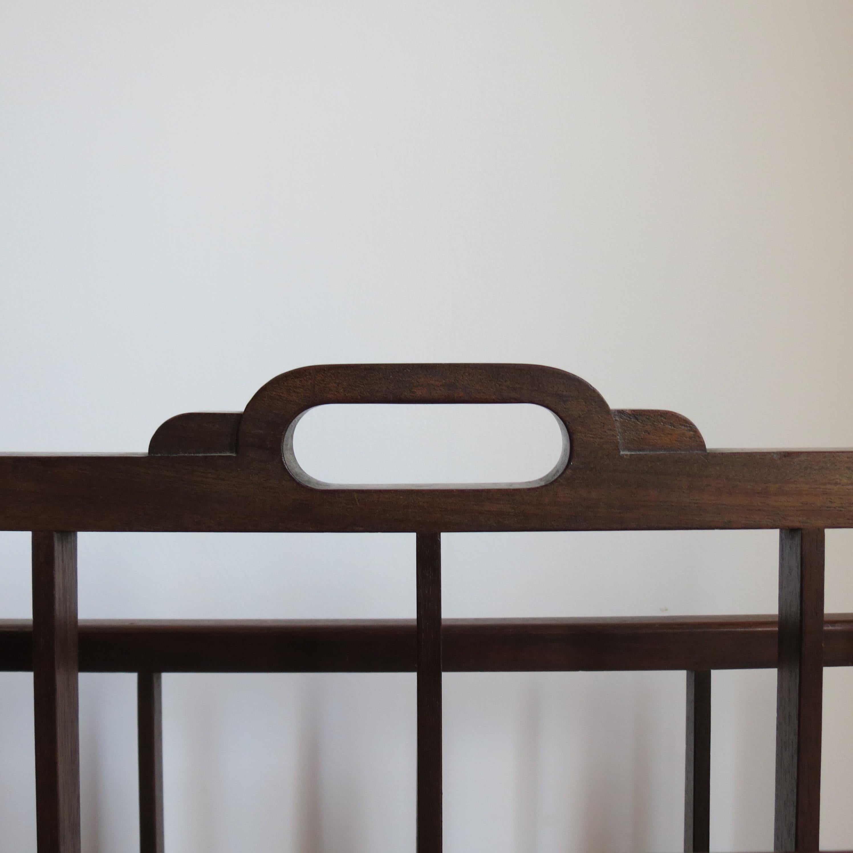 XX secolo 1930s Afrormosia Modernist Magazine Rack in vendita