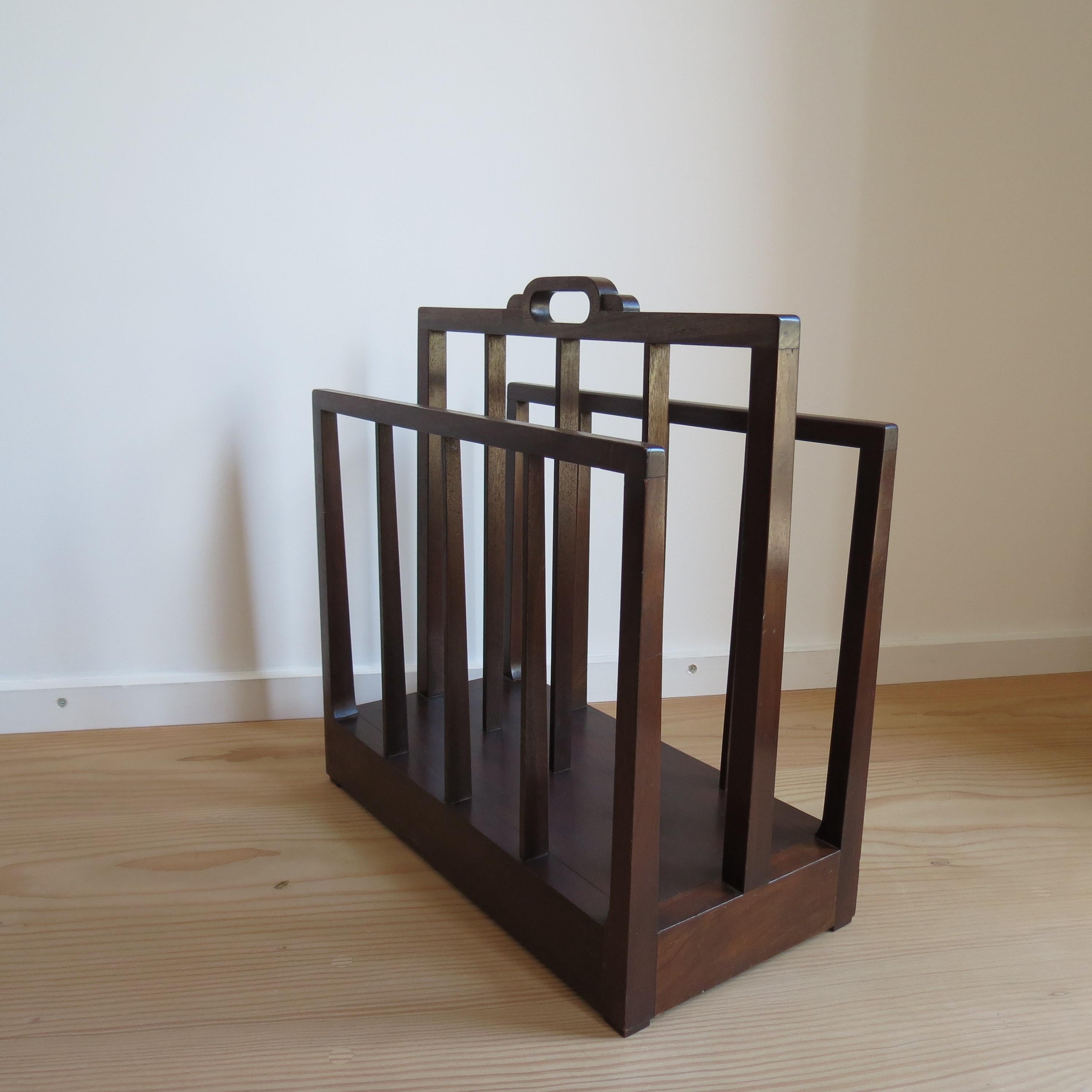 1930s Afrormosia Modernist Magazine Rack in vendita 2