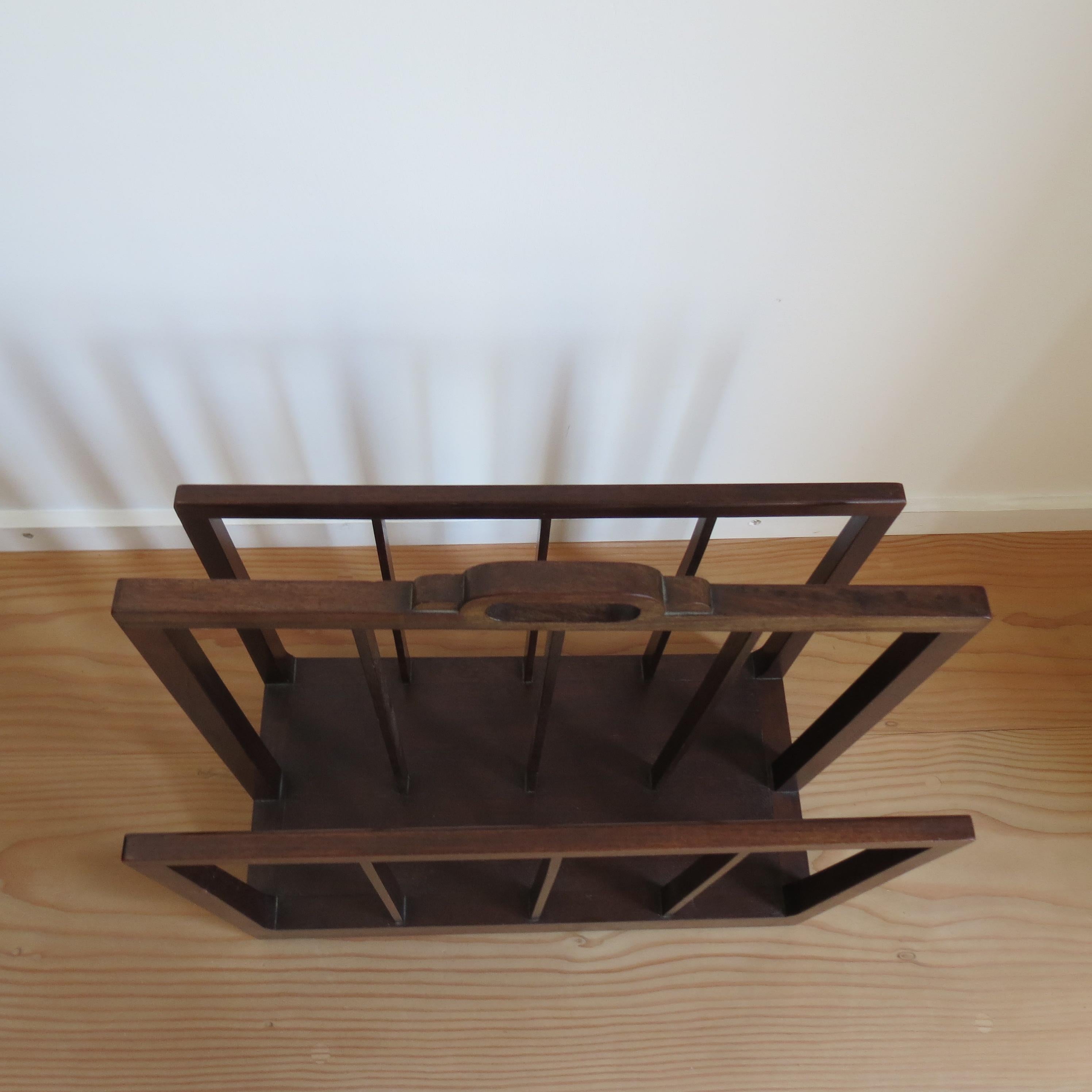 1930s Afrormosia Modernist Magazine Rack in vendita 3