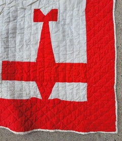 Quilt d'appliques d'avion des années 1930