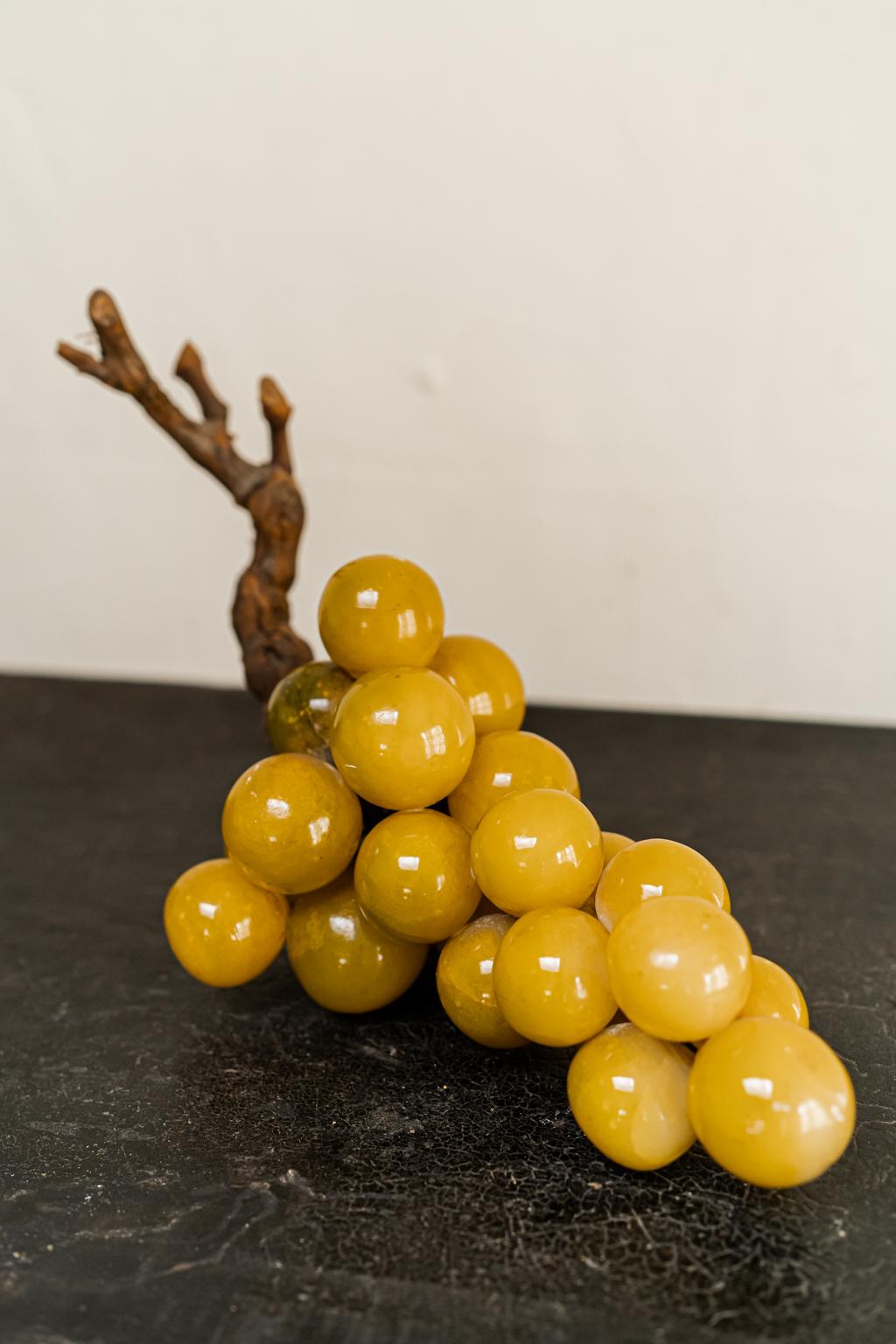 Italian 1930's alabaster grapes, Northern Italy 