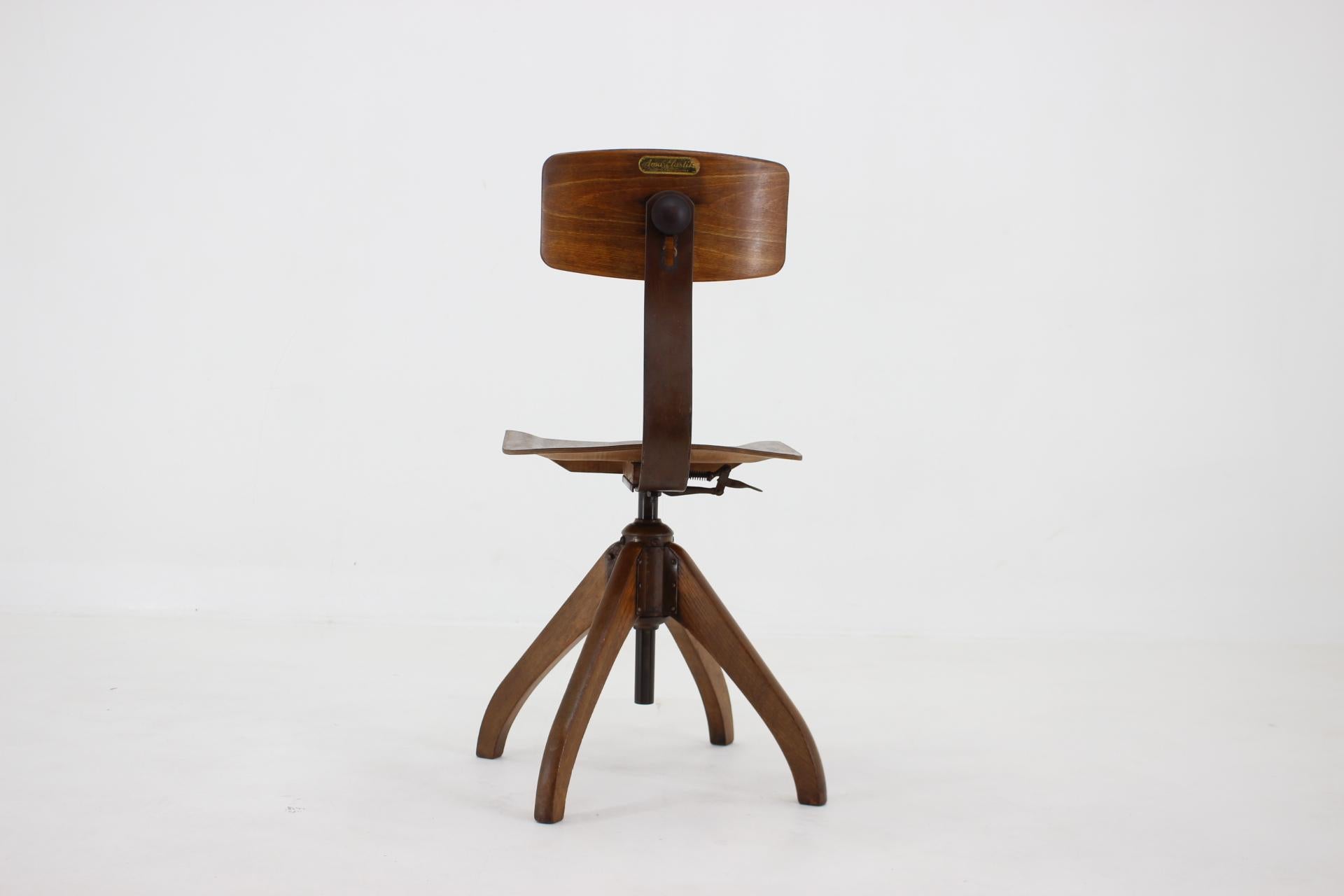 Art Deco 1930s Ama Elastik Desk Chair, Germany For Sale