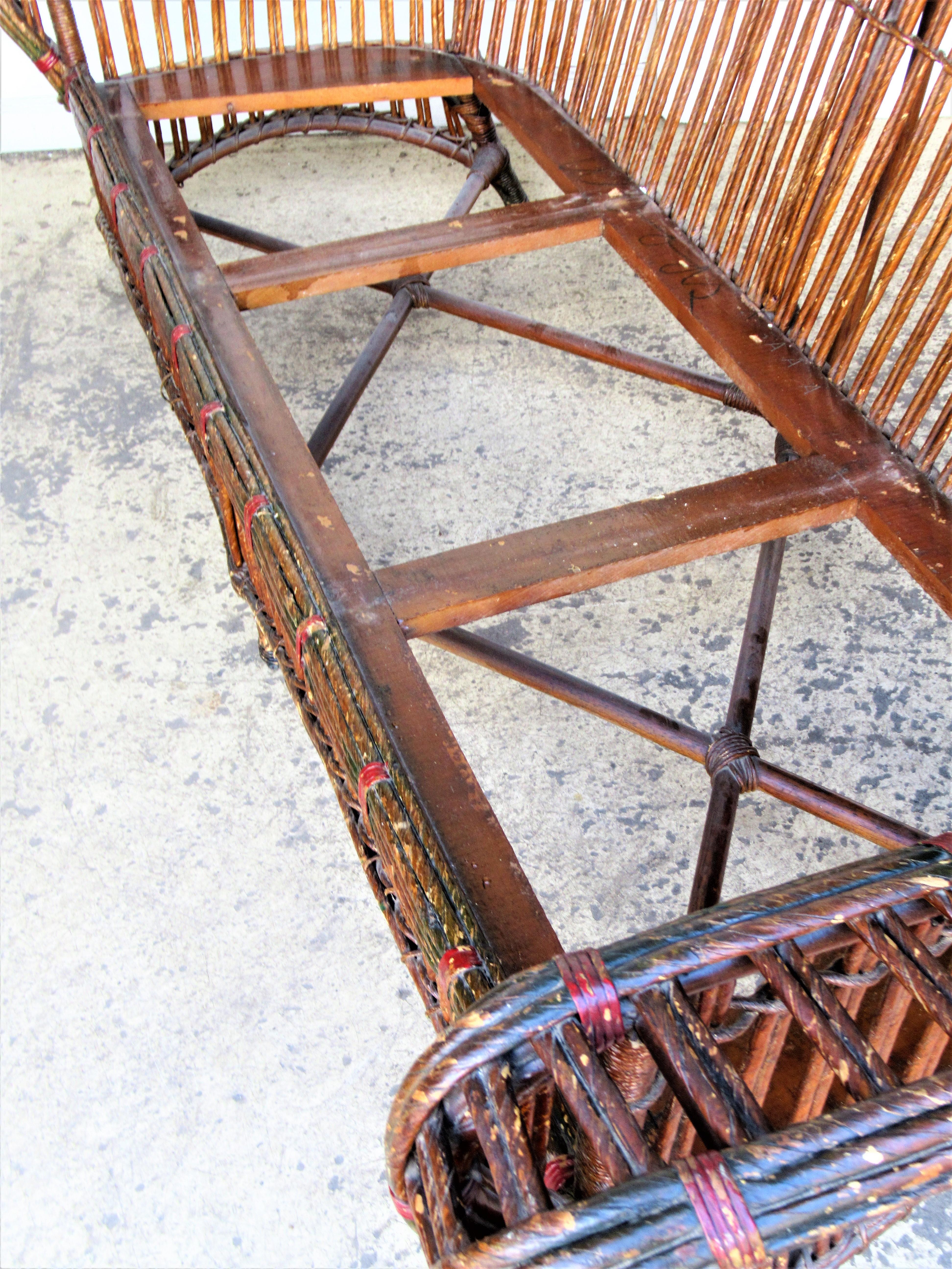 1930's American Art Deco Wicker Set 10