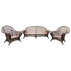 Used 1930's American Art Deco Wicker Set