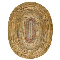 Antique 1930s American Braided Rug ( 8' 9''x 11' - 266 x 335 )