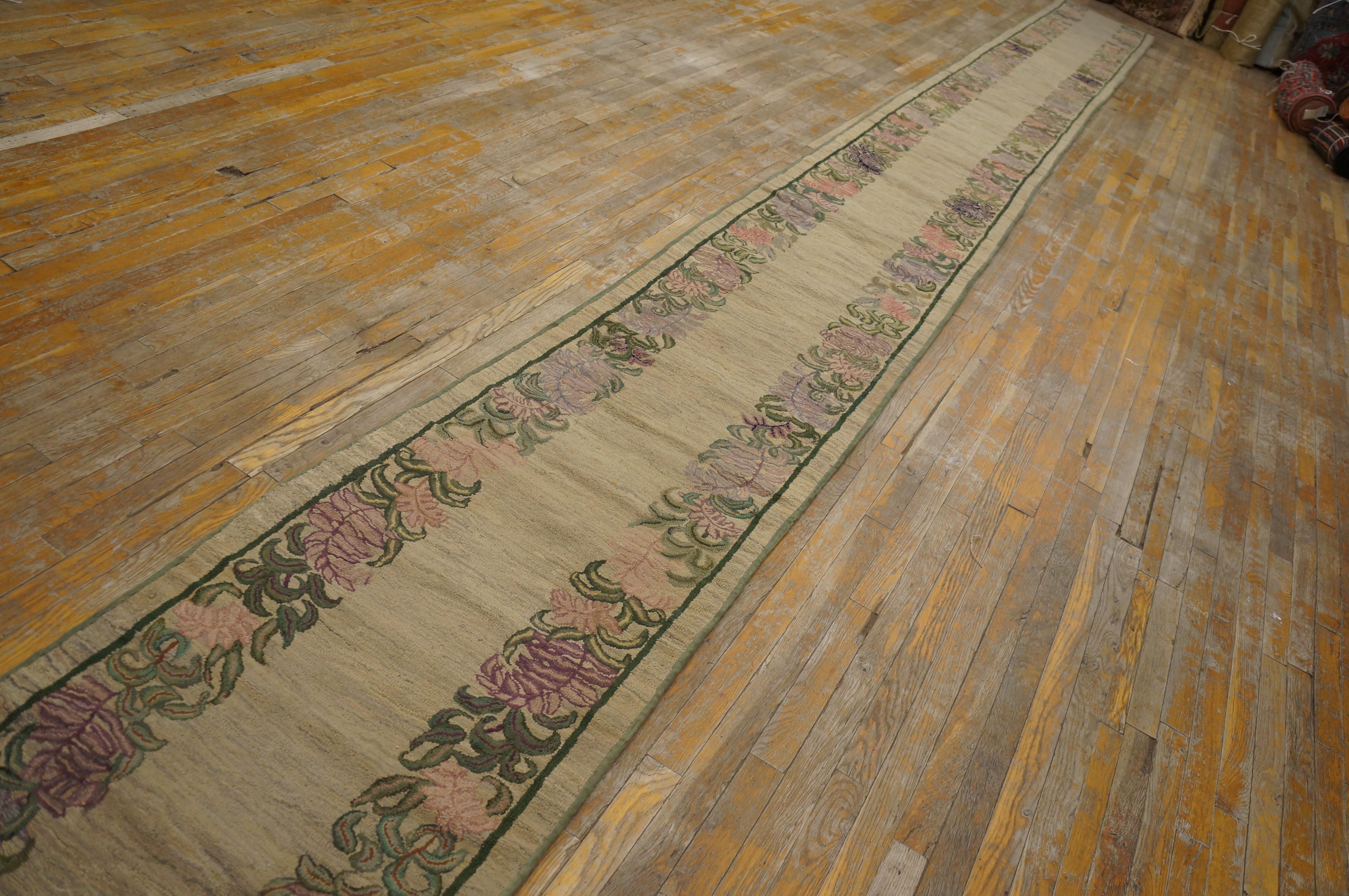 Mid-20th Century 1930s American Hooked Rug ( 2'2