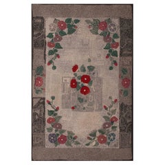 1930s American Hooked Rug ( 3 x 4'9" - 92 x 145 cm )