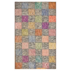 Tapis crocheté américain des années 1930 ( 3' x 5' - 91 x 152 )