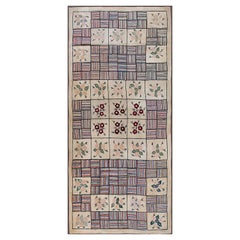 Tappeto americano uncinato degli anni '30 4'8" x 10'0"