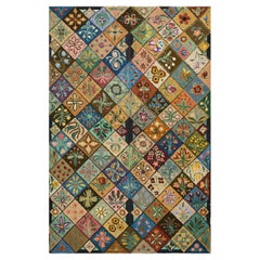 Tapis crocheté américain des années 1930 ( 6' x 8'9" - 183 x 268 )