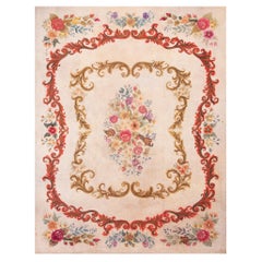 Tapis à capuche américain des années 1930 ( 9' x 11'8"" - 275 x 355 cm)