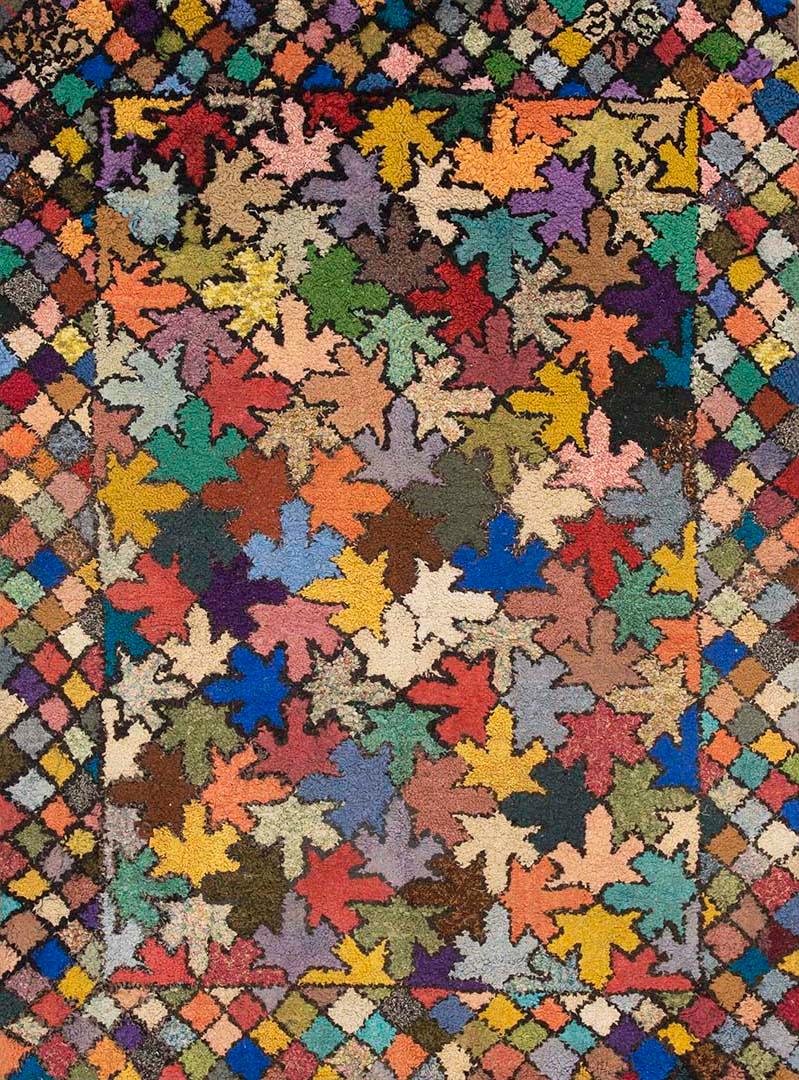 Alfombra enganchada americana de los años 30