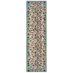 Amerikanischer Hakenläufer aus den 1930er Jahren mit Lebensbaum-Muster (3'4" x 12-102 x 366)