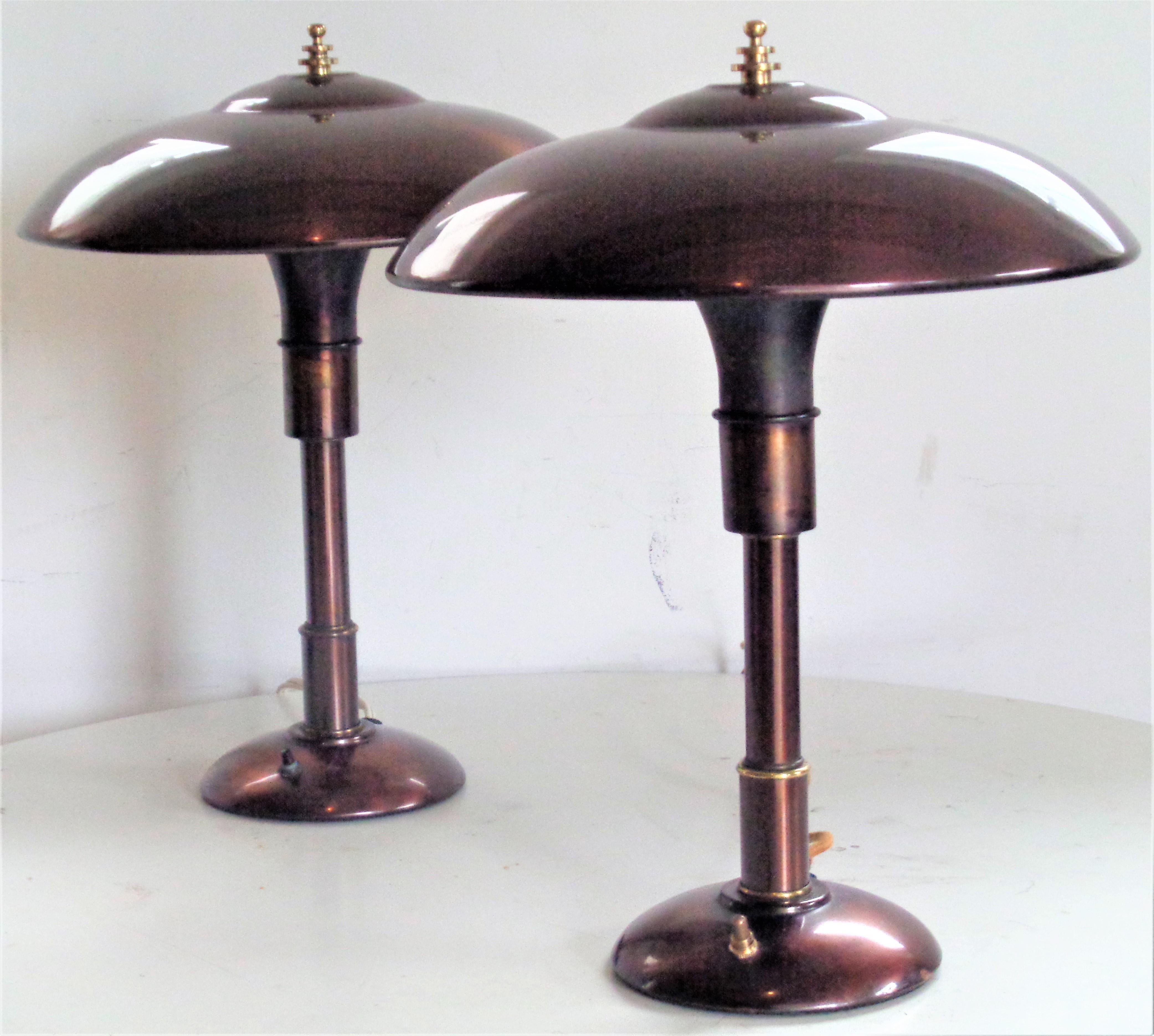 1930's American Machine Age Lamps, Bert Dickerson Faries Manufacturing 3