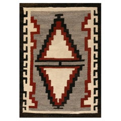 Amerikanischer Navajo-Teppich aus den 1930er Jahren (2'6" x 3'10" - 76 x 117)