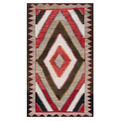 1930er Jahre Amerikanischer Navajo Teppich ( 3'6" x 5'9" - 107 x 175 )