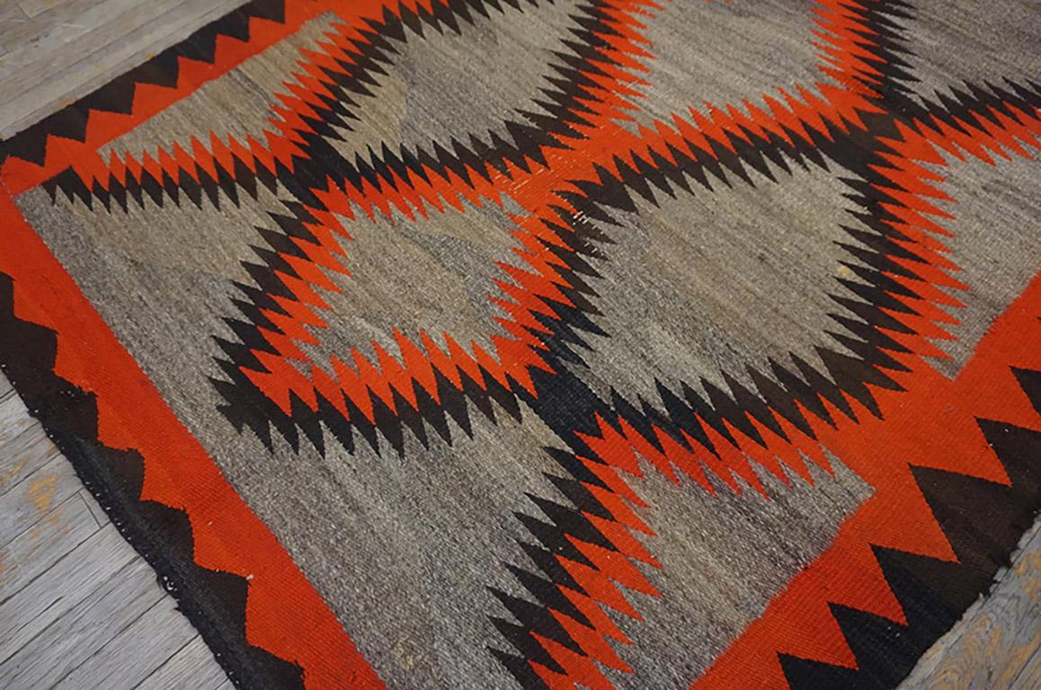 Tapis Navajo américain des années 1930 	4' 4