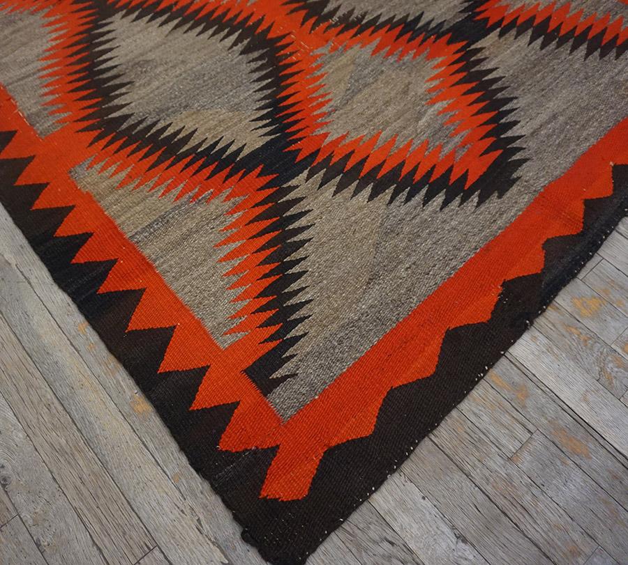 Américain Tapis Navajo américain des années 1930 	4' 4