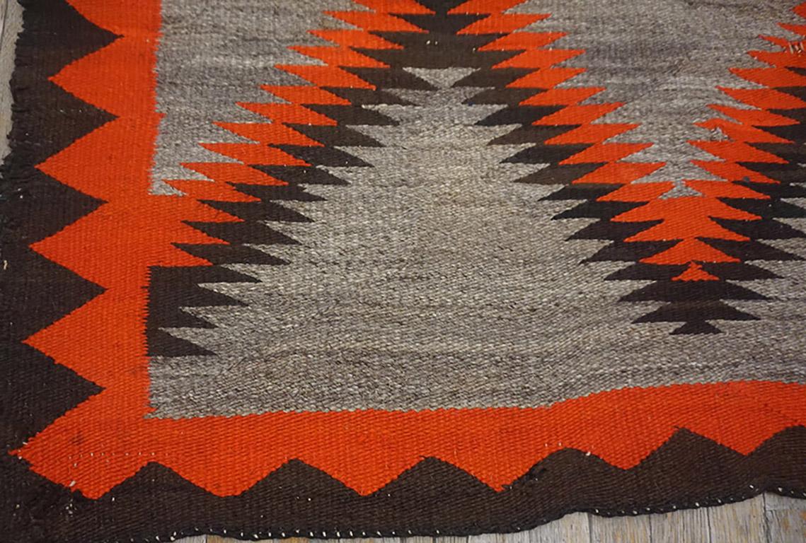 Laine Tapis Navajo américain des années 1930 	4' 4