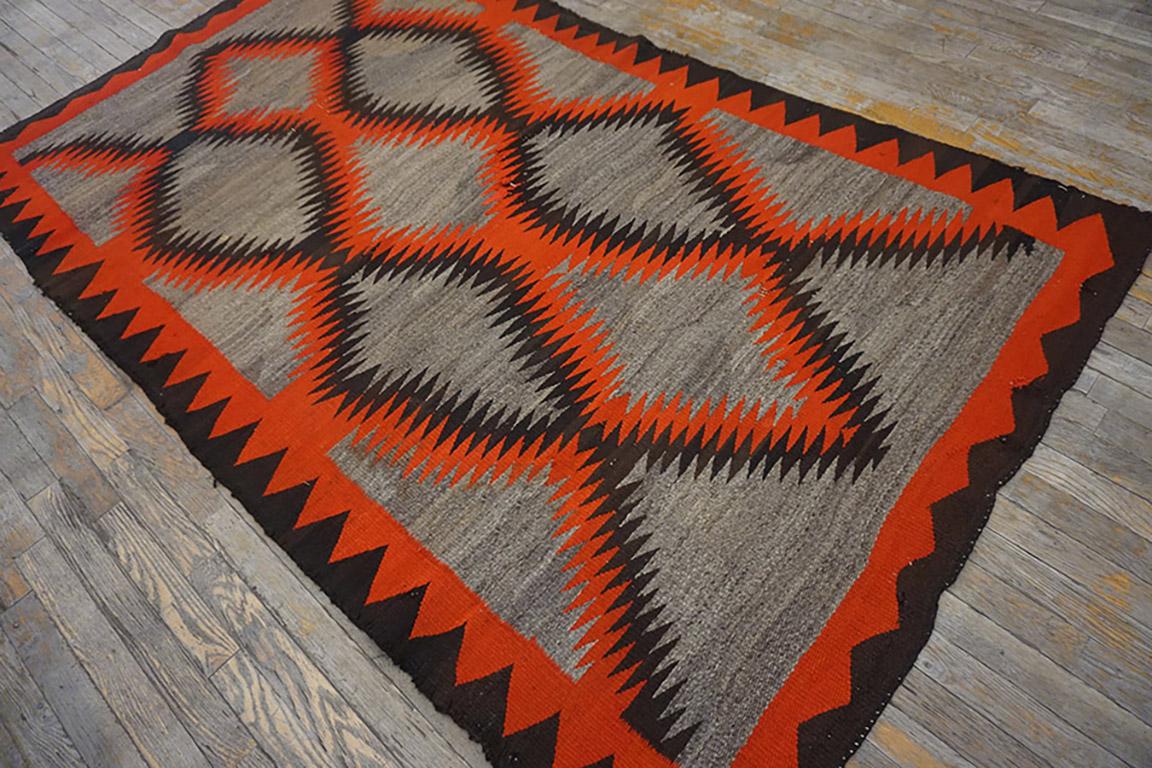 Tapis Navajo américain des années 1930 	4' 4