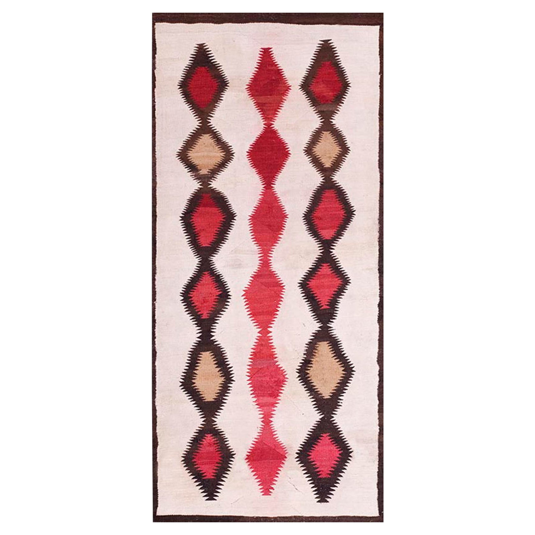 Amerikanischer Navajo-Teppich aus den 1930er Jahren ( 2''10 x 6''4 - 86 x 193)