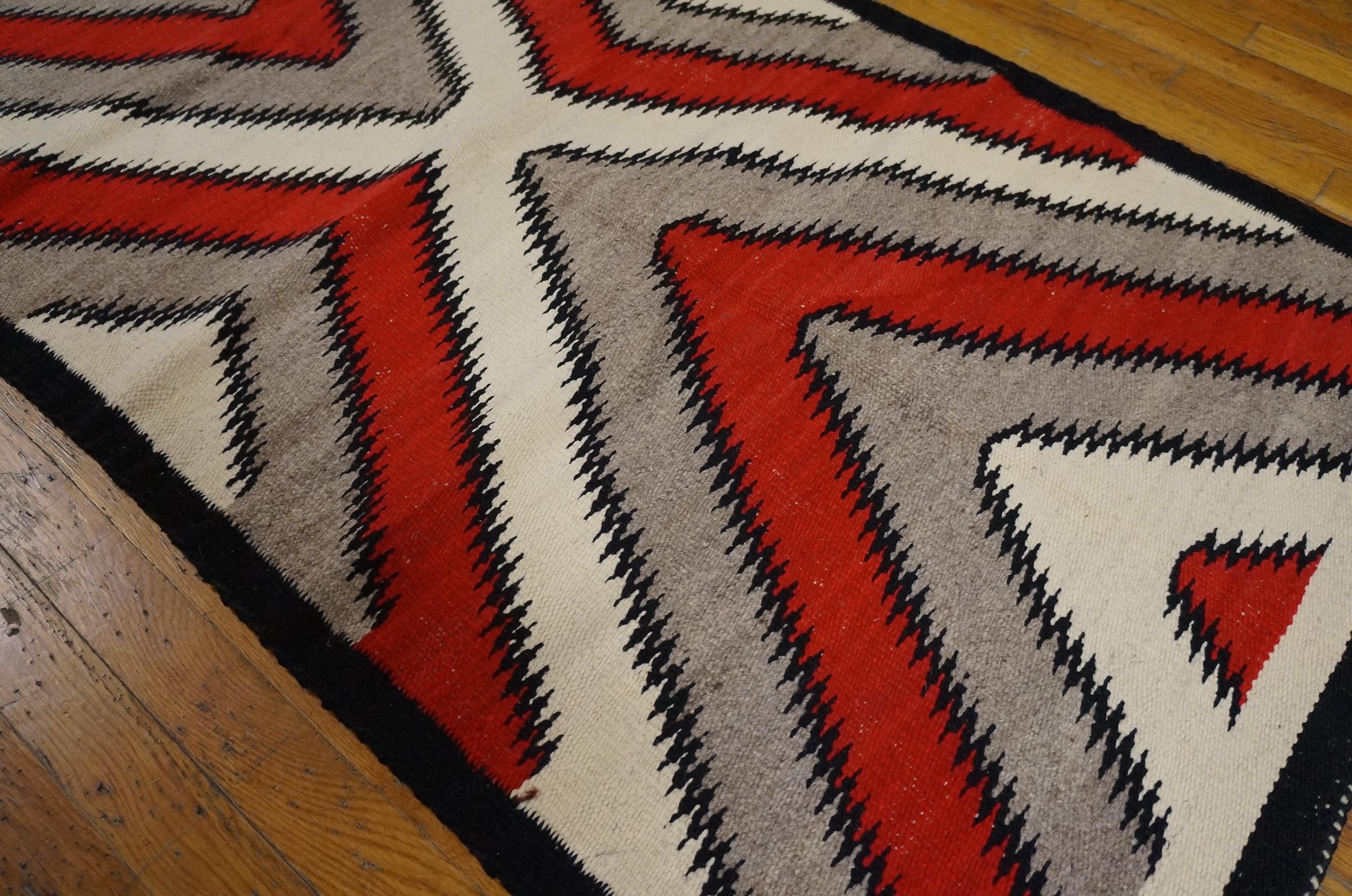 Milieu du XXe siècle Tapis Navajo américain des années 1930 ( 2'8