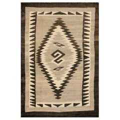1930er Jahre American Navajo Two Grey Hills Teppich ( 2'4" x 4'3" - 72 x 130 )