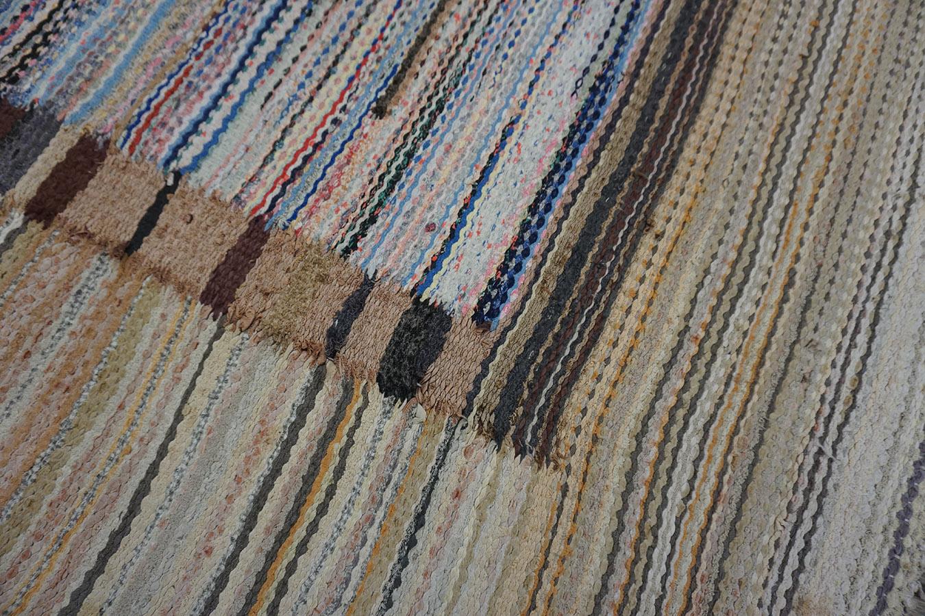 1930s American Rag Rug 6' 4