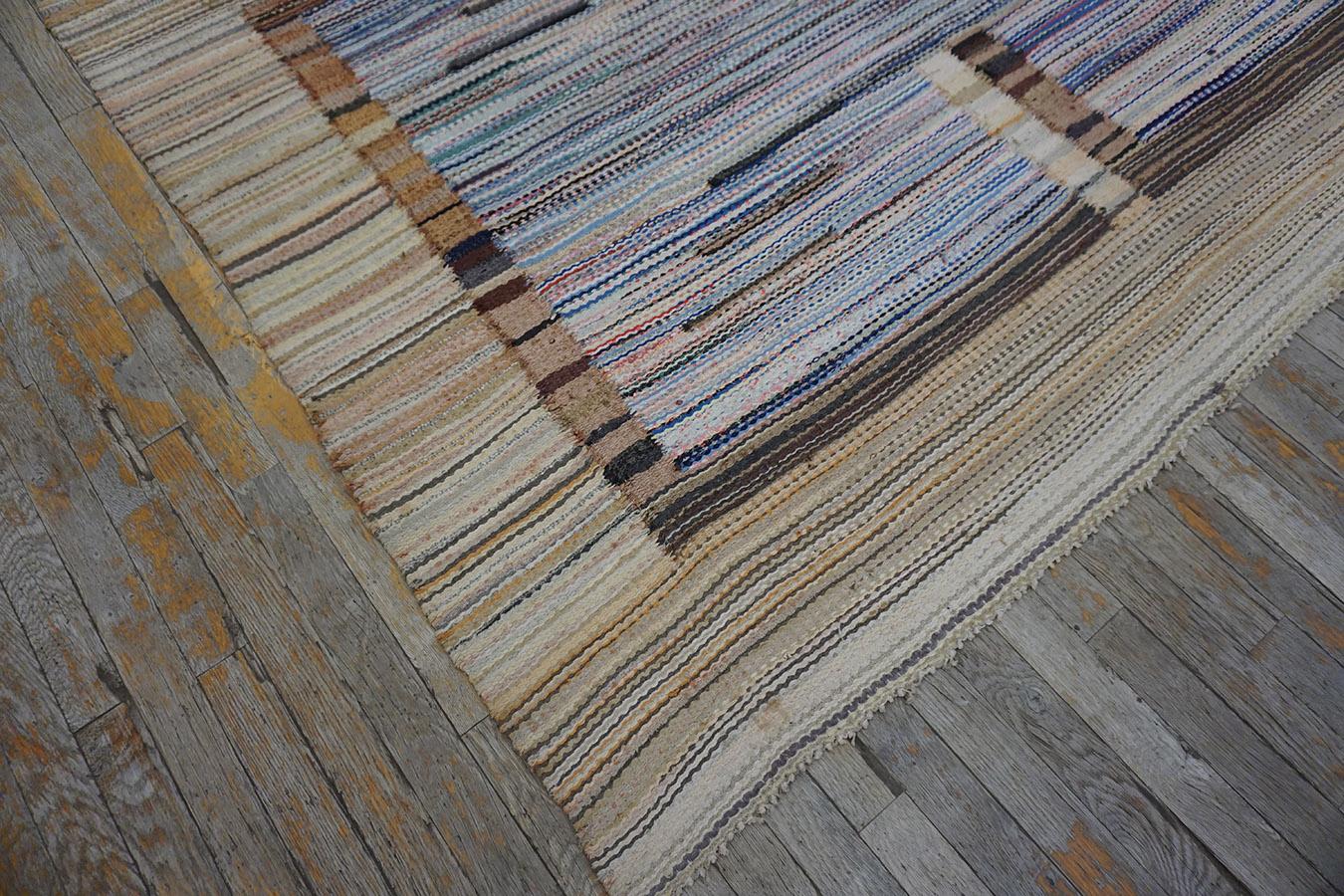 1930s American Rag Rug 6' 4