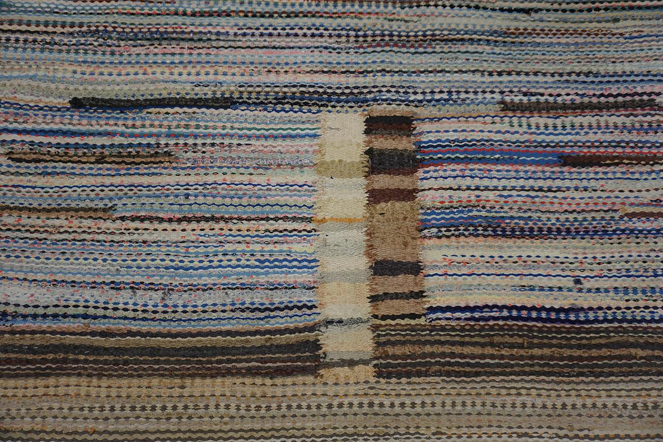 1930s American Rag Rug 6' 4