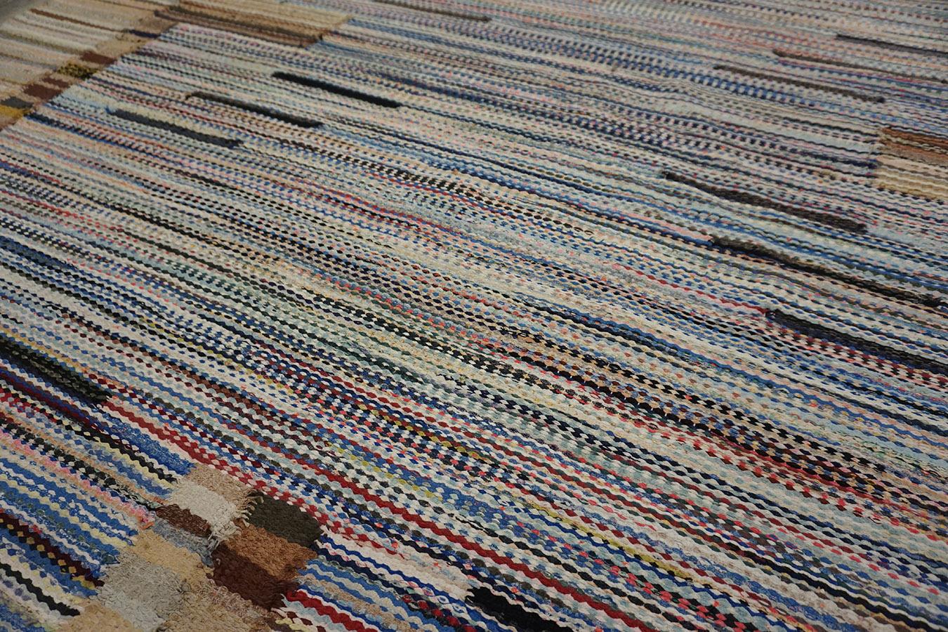 1930s American Rag Rug 6' 4