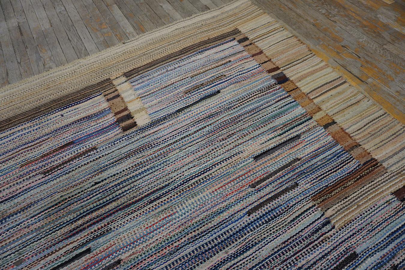 Mid-20th Century 1930s American Rag Rug 6' 4