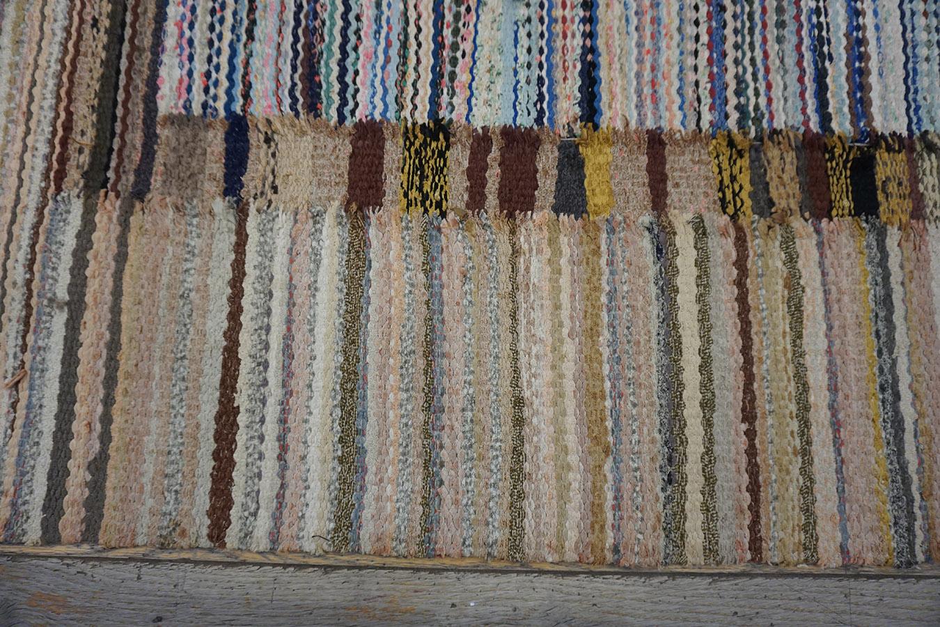 1930s American Rag Rug 6' 4