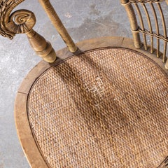 1930s American Wicker Armchair