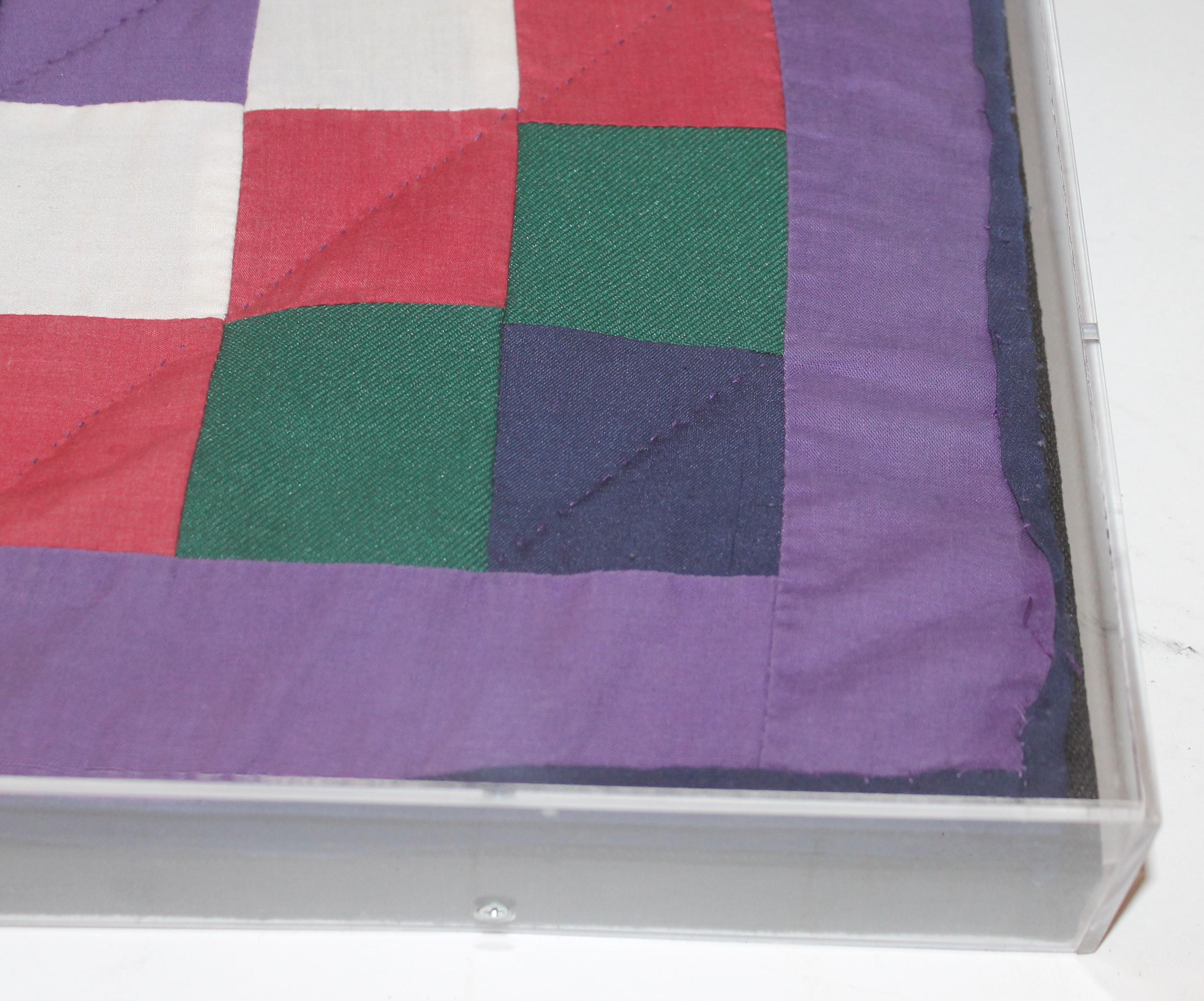 1930s Amish Doll Quilt from Lanc., Pennsylvania, One-Patch For Sale 1